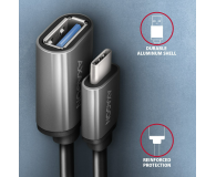 Axagon RUCM-AFAC, redukcja kabla USB-C (M) - USB-A (F), 20cm - 1353484 - zdjęcie 2